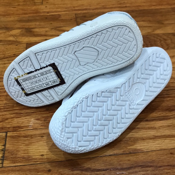 NEW K-Swiss Little Kids White Sneakers - Picture 5 of 5